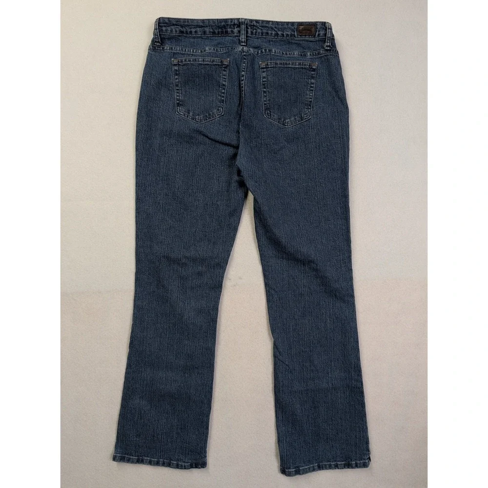 Riders by Lee Womens Bootcut Jeans Size 16 M Stretch Denim Dark Wash Blue
